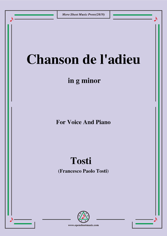 Tosti-Chanson de l'adieu