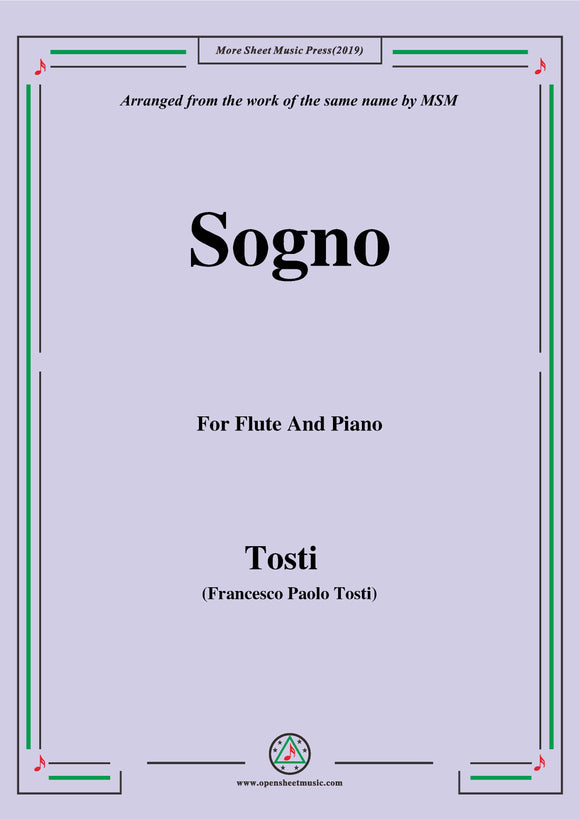 Tosti-Sogno, for Flute and Piano