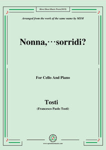 Tosti-Nonna,sorridi, for Cello and Piano