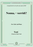 Tosti-Nonna,sorridi, for Cello and Piano