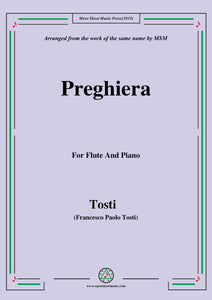 Tosti-Preghiera, for Flute and Piano