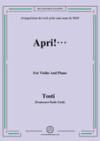 Tosti-Apri!, for Violin and Piano