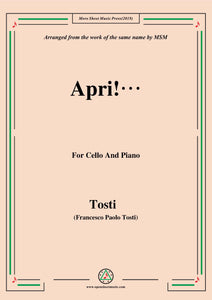 Tosti-Apri!, for Cello and Piano