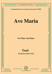 Tosti-Ave Maria, for Flute and Piano