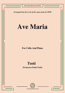 Tosti-Ave Maria, for Cello and Piano
