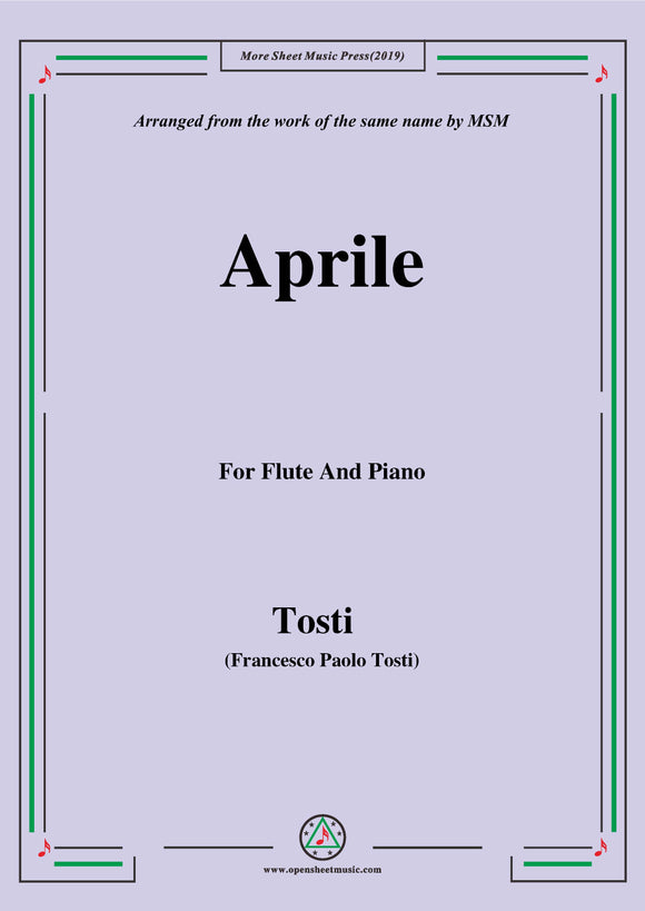 Tosti-Aprile, for Flute and PIano