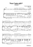 Tosti-Non t'amo più! in d minor,for Voice and Piano