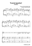 Tosti-Vorrei morire!, for Violin and Piano