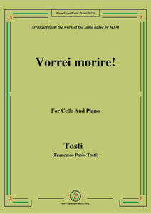 Tosti-Vorrei morire!, for Cello and Piano