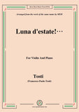 Tosti-Luna d'estate!, for Violin and Piano