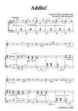 Tosti-Addio!, for Flute and Piano