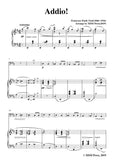 Tosti-Addio!, for Cello and Piano