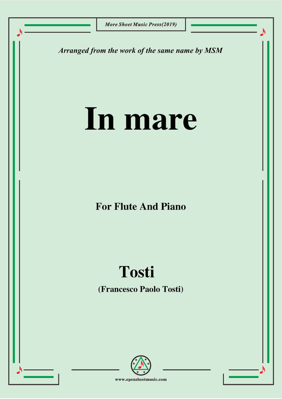 Tosti-In Mare, for Flute and Piano