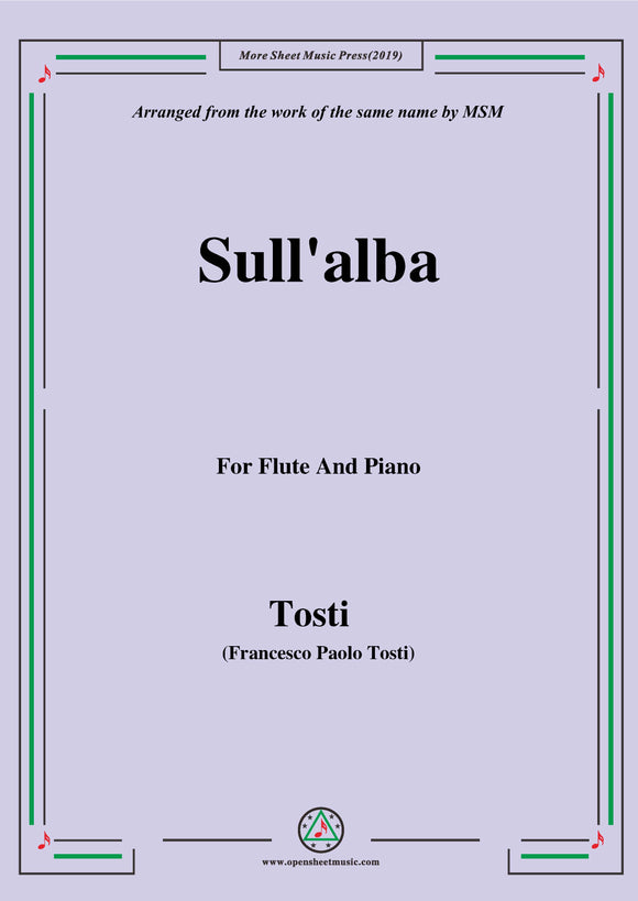 Tosti-Sull'alba, for Flute and Piano