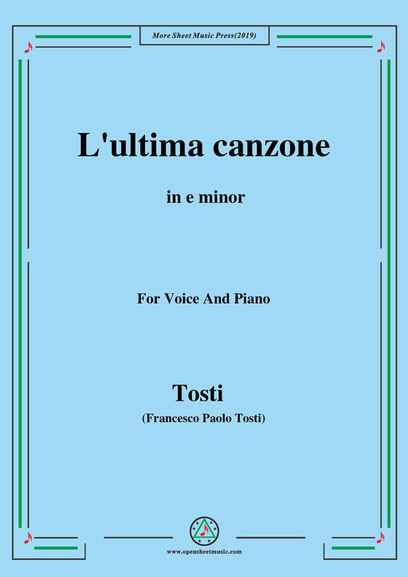 Tosti-L'ultima canzone