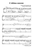 Tosti-L'ultima canzone, for Violin and Piano