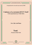 Tosti-Cadenza a La serenata(Scritta appositamente per Nellie Melbe), for Cello and Piano