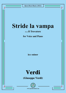 Verdi-Stride la vampa,from 'Il Trovatore'