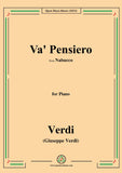 Verdi-Va,Pensiero(Chorus of Hebrew Slaves),for Piano