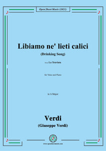 Verdi-Libiamo ne' lieti calici(Drinking Song),in A Major