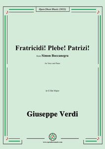 Verdi-Fratricidi!Plebe!Patrizi!in G flat Major