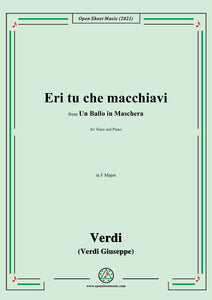 Verdi-Eri tu che macchiavi,in F Major