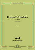 Verdi-È sogno?O realtà...,in F Major,from Falstaff,for Voice and Piano