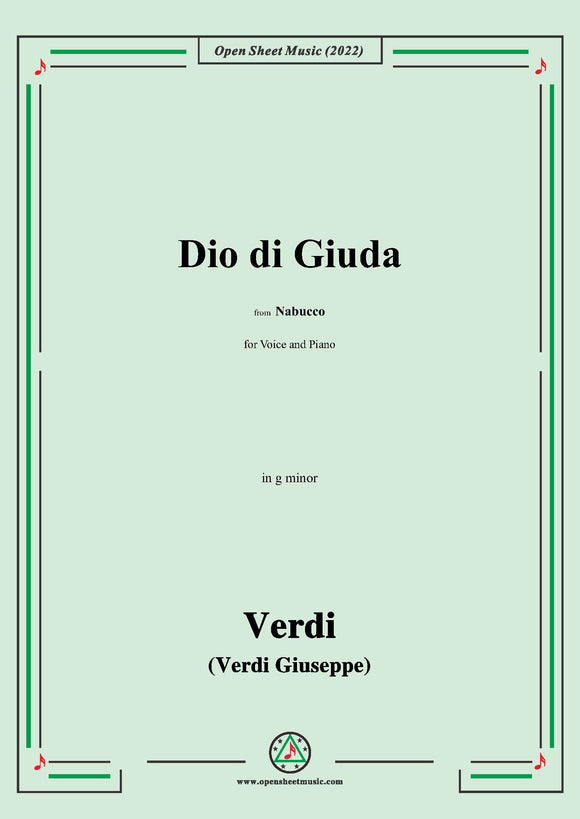 Verdi-Dio di Giuda,in g minor