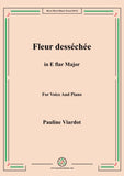Viardot-Fleur desséchée,for Voice and Piano