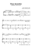 Viardot-Fleur desséchée, for Flute and Piano