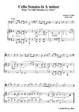 Vivaldi-Cello Sonata in a minor,Op.14 RV 43,from '6 Cello Sonatas,Le Clerc', for Double Bass And Piano