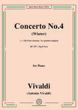 Vivaldi-Violin Concerto in f minor,RV 297,Op.8 No.4,L'inverno(Winter),for Piano