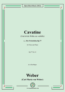 Weber-Cavatine(Und ob die Wolke sie verhülle)