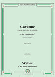 Weber-Cavatine(Und ob die Wolke sie verhülle)
