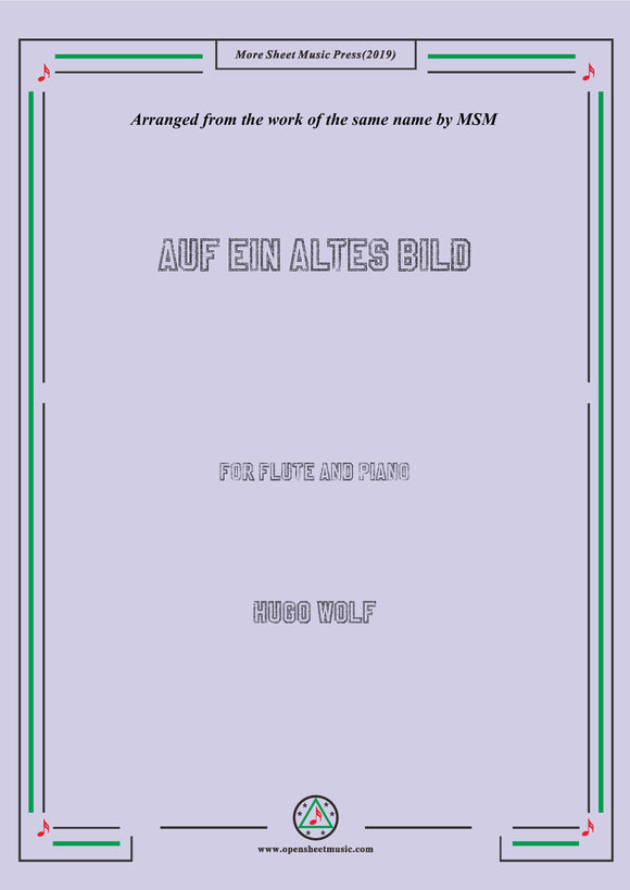 Wolf-Auf ein altes Bild, for Flute and Piano