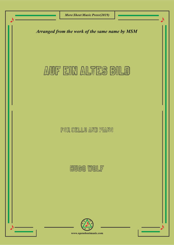 Wolf-Auf ein altes Bild, for Cello and Piano