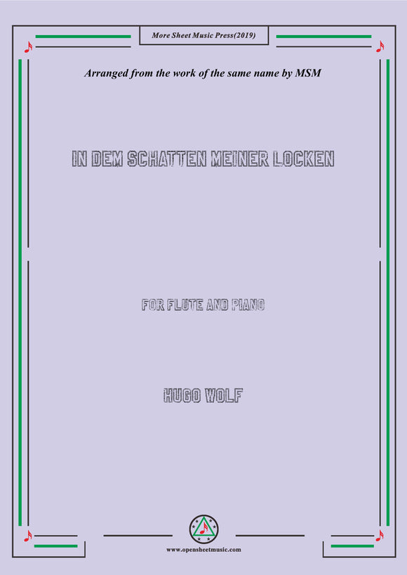 Wolf-In dem Schatten meiner Locken, for Flute and Piano