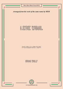 Wolf-Lebe wohl, for Cello and Piano