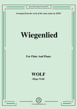 Wolf-Wiegenlied, for Flute and Piano