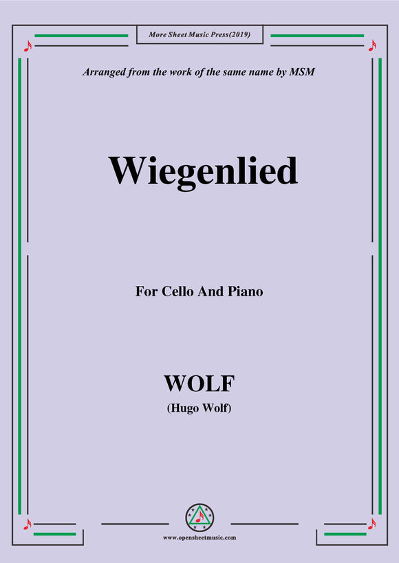 olf-Wiegenlied, for Cello and Piano