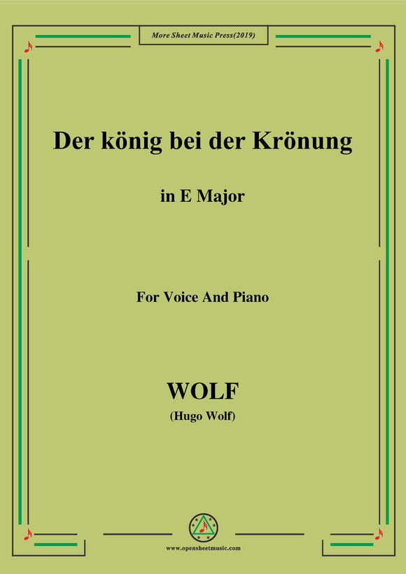 Wolf-Der König bei der Krönung