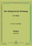 Wolf-Der König bei der Krönung