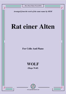 Wolf-Rat einer Alten, for Cello and Piano