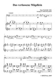 Wolf-Das verlassene Mägdlein, for Cello and Piano