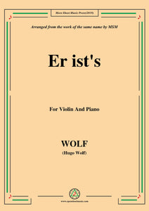 Wolf-Er ist's, for Violin and Piano
