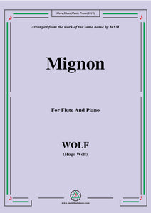 Wolf-Mignon, for Flute and Piano