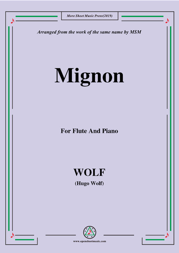 Wolf-Mignon, for Flute and Piano