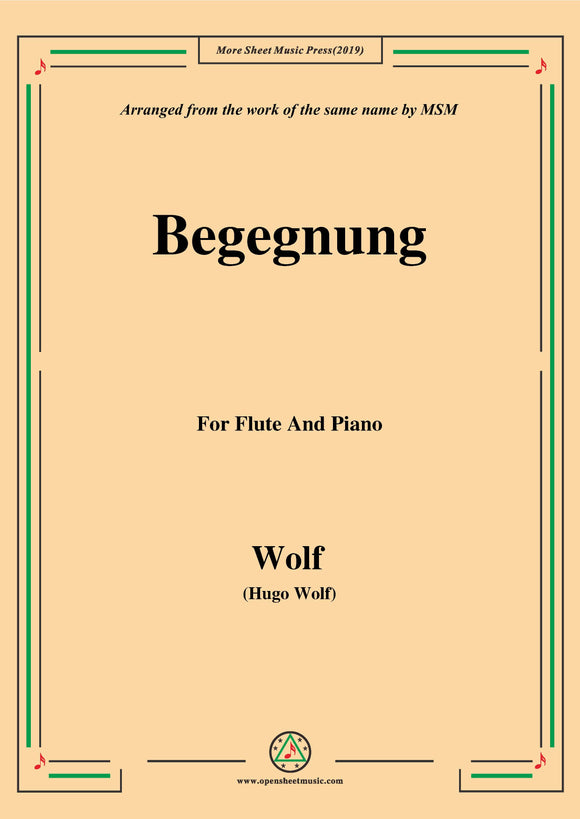 Wolf-Begegnung, for Flute and Piano