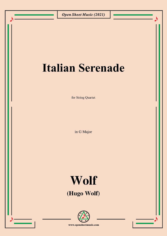 Wolf-Italian Serenade,IHW 14