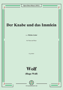 Wolf-Der Knabe und das Immlein, IHW 22 No.2